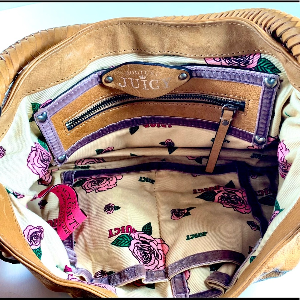 Juicy Couture brown leather shoulder handbag - Picture 7 of 11
